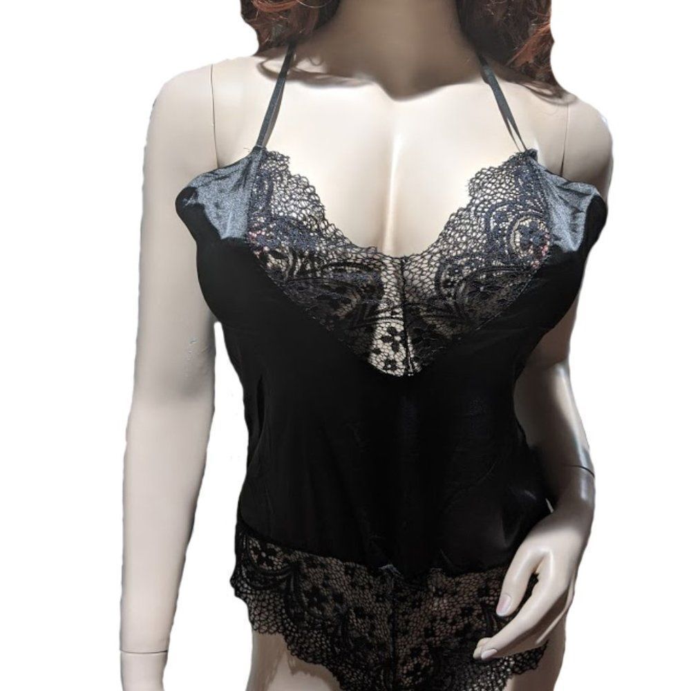 Elegant In Black Teddy bodysuit Lingerie - Picture 2 of 5